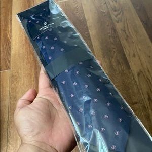 Buttoned Down Navy and Lilac Tie